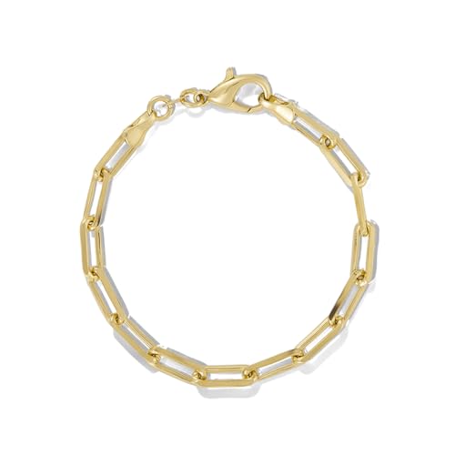 James Michelle Chunky Love Bracelet for Women – Premium Waterproof, Tarnish-Free, Gold PVD Coated Jewelry – Hypoallergenic – Perfect for Beach, Weddings, Gifts – 7 Inch Length