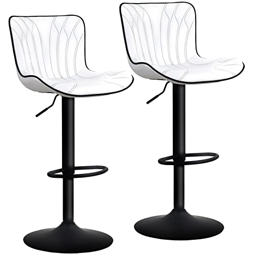 YOUNUOKE Adjustable Counter Height Bar Stools Set of 2 for Kitchen Island