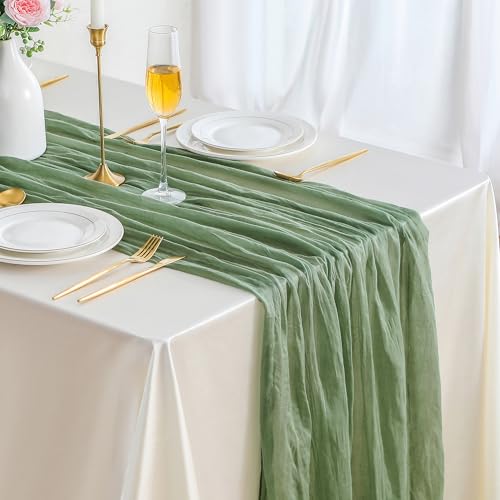 ButterMelt Cheesecloth Table Runner