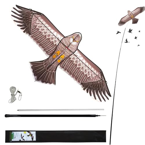 eyijklzo Bird Scarer Flying Kite Crops Farm Flying Bird Hawk Flying Kite