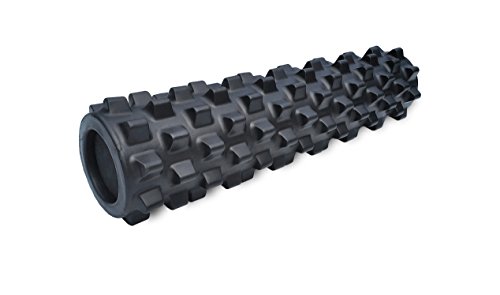 RumbleRoller - Extra Firm Textured Muscle Foam Roller Manipulates Soft Tissue Like A Massage Therapist