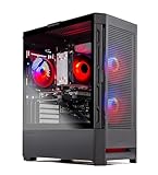 Skytech Gaming Blaze4 Mini Desktop PC, Ryzen 5 9600X 3.9 Ghz (5.4GHz), AMD RX 7600 8GB, 1TB NVMe SSD, 16GB DDR5 RAM 5200, 650W Gold PSU, Wi-Fi, Win 11