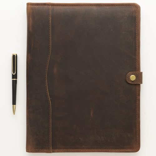 Leather Portfolio, Leather Binder with Pen, Leather Portfolio for Men and Women, Leather Padfolio, Leather Folder, Portfolio Binder, Business Portfolio Men and Women