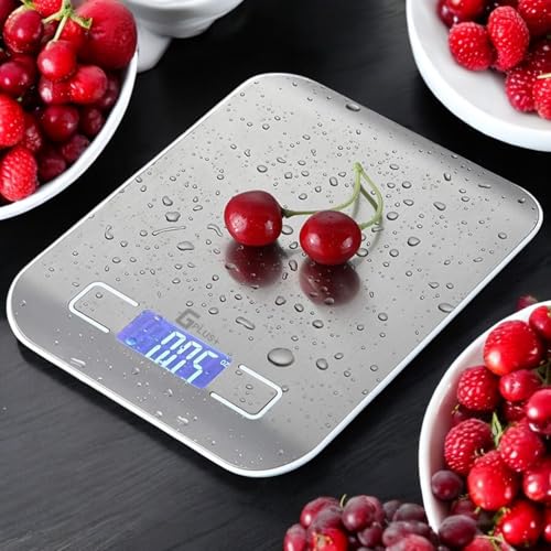 Digital Kitchen Scale, Highly Accurate 5000g/11lb x 0.1oz, Food Scale for Cooking, Baking and Weight Loss, Kitchen Scale with Backlit