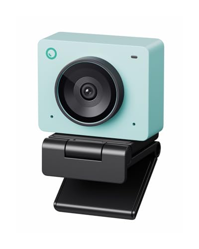 OBSBOT Meet 2-4K Webcam for PC with 1/2" Sensor, AI Framing & Autofocus, Beauty Mode, Lightweight, HDR, Webcam with Microphone, 60 FPS, Web cam for Streaming, Meeting, Gaming, etc.