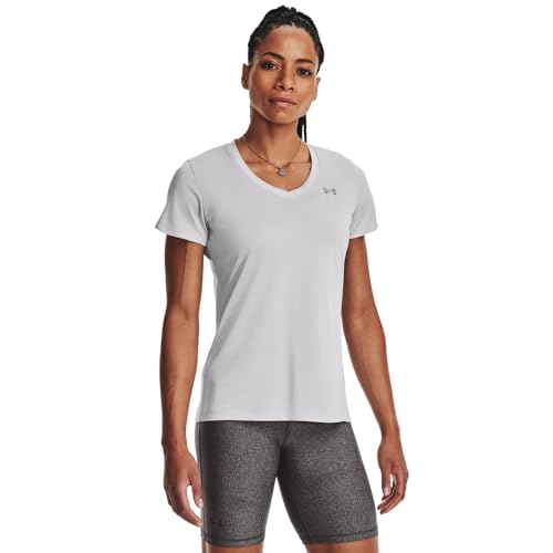 Under Armour Womens Tech V-Neck Twist Short-Sleeve T-Shirt