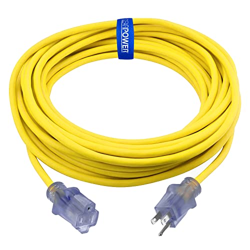 Clear Power Heavy Duty Outdoor Extension Cord 12/3 SJTW