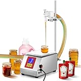 Moonshan Viscous Liquid Filling Machine 2-IN-1 Honey Filling Machine, Automatic Weight Bottle Filling Machine for Oil, Laundry Detergent, Gel, Honey, Sauce