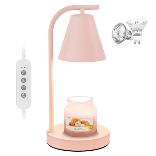 Hong-in Candle Warmer Lamp with Timer and Dimmer Farmhouse Electric Candle Lamps Warmer for Jar Candles Housewarming Gifts New Home Decor Gifts for Women