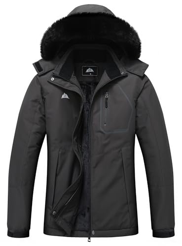 MOERDENG Women's Insulated Snow Ski Jacket Warm Winter Coat Waterproof Snowboarding Jacket Softshell Hiking Winter Jacket