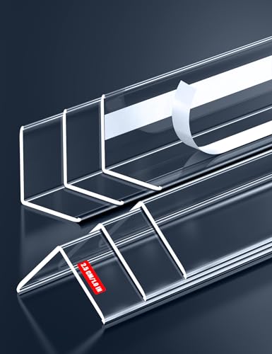 ‎‎Frychee Clear Self-Adhesive Wall Corner Protectors，Corner Guards & Edge Protector for Wall Door Frame Cabinet Baseboard & Door, Table, Stair