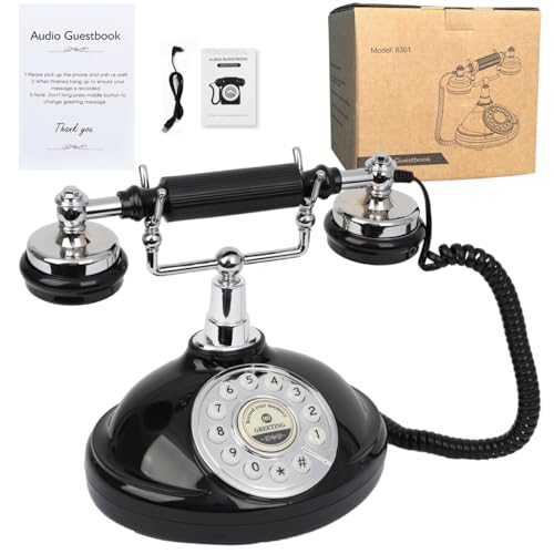 ROOMEDAL Audio Guest Book Wedding Phone- Record Customized Audio Messages with GuestBook – A Personal and Convenient Way to Preserve Your Special Occasions