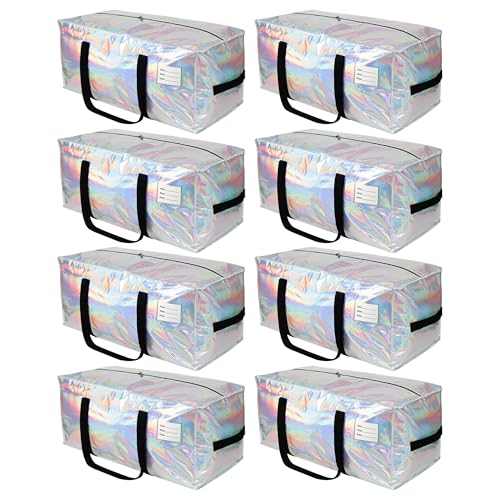 JCBZAMZ Moving Bags,Thick Storage Bags with Side Handles&Zipper,Heavy Duty Storage Bags for Clothes Storage,Moving Supplies,College Dorm