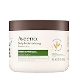 Aveeno Daily Moisturizing Cream with Prebiotic Oat & Shea Butter, for Normal to Dry, Sensitive Skin Hydrates for 48 Hours, Fragrance Free, Non-Greasy, & Non- Comedogenic, 567 g