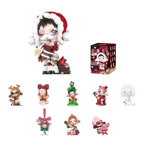 POP MART SKULLPANDA Wishing Time Series Figures, Blind Box Figures, Random Design Action Figures Collectible Toys Home Decorations, Holiday Birthday Gifts
