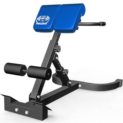 Houbos Hyper Back Extension Roman Chair – Multi-Functional Bench for Full All-in-One Body Workout Adjustable Ab Sit up Bench Decline Bench Flat Bench