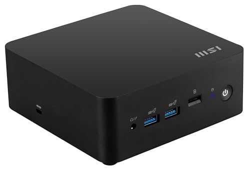 MSI Cubi NUC Desktop, Intel Core 5-1345U, 32GB Memory, 1TB SSD, WiFi 6E, Win 11 Pro, vPro Enterprise, 3 Year Advance Replacement (13MQG-225US)