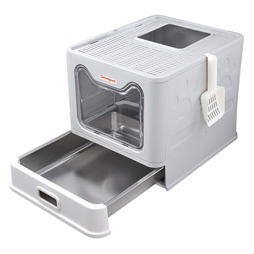 Devopet Stainless Steel Cat Litter Box