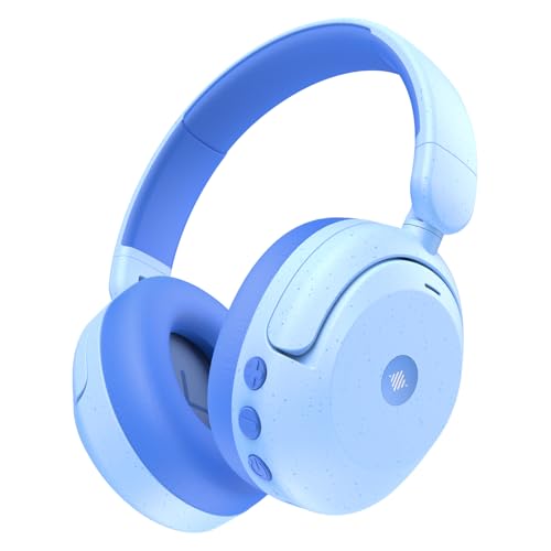 iClever BTH20 Active Noise Cancelling Headphones for Kids, 60H Play Time,Type C Fast Charging, Safe Volume 80dBA, Bluetooth5.4, Award-Winning Kids Headphones Wireless for Airplane