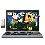 ASUS Chromebook 11.6" HD Student Laptop, Intel Celeron N3350, 4GB RAM, 192GB Storage (32GB eMMC+160GB Docking Station), Intel UHD Graphics, HD Camera, Stereo Speakers, Chrome OS, Gray