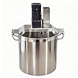 40L/10.5 Gal Automatic Food Mixer 110V 180W Stainless Steel Electric Mixer For Cooking Agitator Chocolate Paste Heat Mixing Machine Food Mixer Pot Seasoning Bottom Soup Sauce Stirrer
