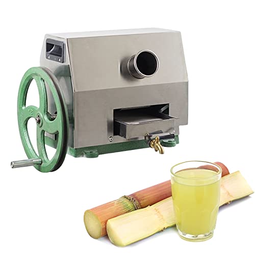 CUTPOIY Commercial Manual Sugarcane Juice Extractor, Hand Wheel Small Household Appliances Sugarcane Grinding Press Extractor Extruder