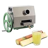 CUTPOIY Commercial Manual Sugarcane Juice Extractor, Hand Wheel Small Household Appliances Sugarcane Grinding Press Extractor Extruder