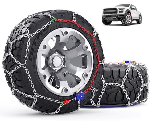 AUVEBY HYR Heavy-Duty Snow-Chains Auto Fixing 1 Min Quick Installation Tire-Chains