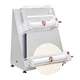 370W 110V Commercial Dough Roller Sheeter, Electric Pastry Press Making Machine, Pizza Press Pizza Thickness Adjustable Dough Machine for Bakeries Pizzerias Restaurants