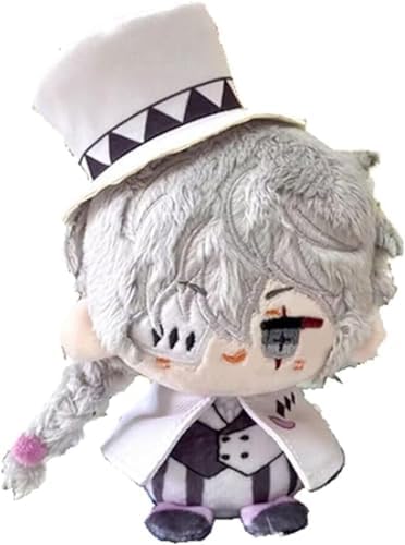 Anime 4" Cute BSD Plush Bag Pendant Keychain, Dazai Osamu Chuuya Nikolai Gogol Key Chain for Fans (Nikolai Gogol)