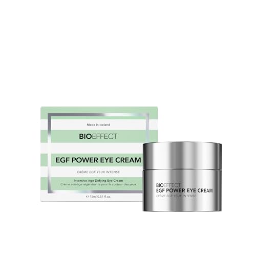BIOEFFECT EGF Power Eye Cream | Intensive Age-Defying Eye Treatment with Epidermal Growth Factor + Bakuchiol + Niacinamide for Wrinkles, Dark Circles & Puffiness | 15 mL / 0.51 oz