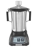 Hamilton Beach Commercial EXPEDITOR 1 Gallon / 4 Liter Culinary Blender, 3.5 HP Motor, Lower Profile Design, Clear Lid with 120 Milliliter / 4 Fluid Ounce Dosing Cup, NSF Certified, HBF900SR