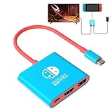 Switch Dock for Nintendo Switch Tv Adapter Portable Switch Docking Station, Switch TV Adapter Compatible Steam Deck/Switch OLED, USB C to HDMI Adapters Support 4K/1080P Switch TV Dock Mode