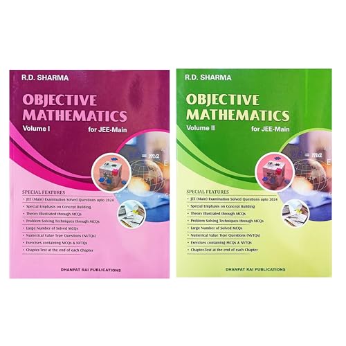 Objective Mathematics by RD Sharma | Revised 2024 Edition of RD Sharma Objective for JEE Mains and Advanced | RD Sharma Objective Mathematics 2024 - Set of 2 Volumes