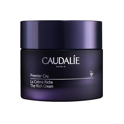 Caudalie Premier Cru The Rich Cream, Skin Barrier Repairing Rich Moisturizer with Ceramides, Refillable Jar - 50 mL