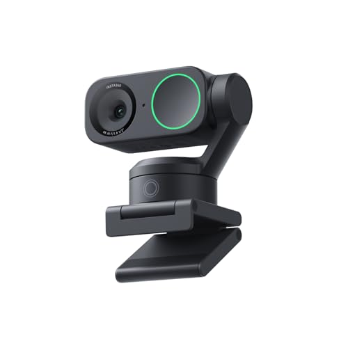 Insta360 Link 2 Standard Bundle - 4K Webcam for PC/Mac, 1/2 Inch Sensor, AI Tracking, HDR, Microphone with AI Noise Cancellation, Gesture Control for Streaming, Video Calls, Gaming, Compatible with