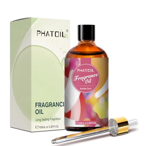PHATOIL 3.38FL.OZ Fragrance Oils for Diffuser, Perfect for Aromatherapy, Humidifiers, Yoga, DIY Candle and Soap Making Scents