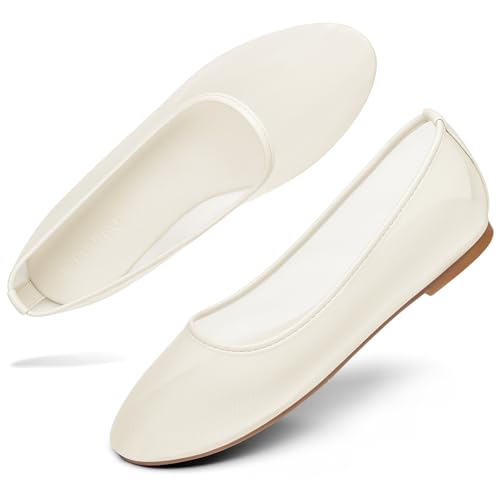 Coutgo Womens Mesh Ballet Flats Slip on Ballerina Flats Comfortable Casual Work Dress Shoes