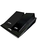 Folding Incline for Pediatric Occupational Therapy - Stimulates Balance, Core Activation, and Proprioceptive Input (Black, 24 in x 48 in x 14 in)