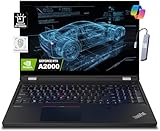 Lenovo ThinkPad P15 Mobile Workstation (15.6" FHD, NVIDIA RTX A2000 4GB, Intel 8-Core i7-11850H, 64GB RAM, 2TB SSD), Laptop for Engineer, Designer, Architect, IST HUB, Blacklit, Win 11 Pro