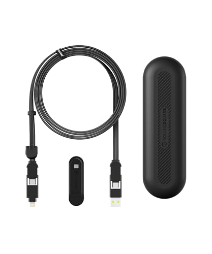 Rolling Square InCharge XL 200cm - USB C Charger Cable, Lightning Cable for Smartphone, Universal Cable Charger 6 in 1, USB Plug