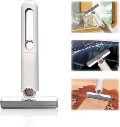 QONETIC Mini Mop for Kitchen with Sponge Portable Mini Mop Self Squeeze Strong Absorbent Magic Wiper for Kitchen Small Wet & Dry Use for Bathroom Wall Glass Car Table Home Mini MOP (QT - MM.047)