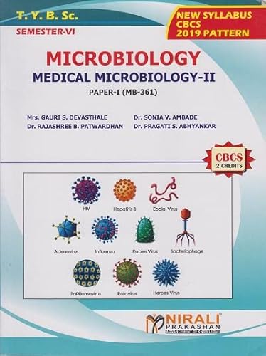 MEDICAL MICROBIOLOGY 2 for Third Year TY BSc Semester 6 | Nirali Prakashan