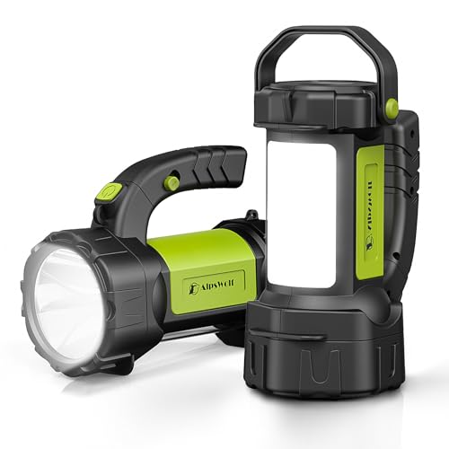 AlpsWolf Camping Lantern Rechargeable, LED Flashlight Spotlight Lantern with 800LM, 3600 Capacity Powered, Portable Bright Camping Light for Emergency, Outdoor Hiking, Power Outages …