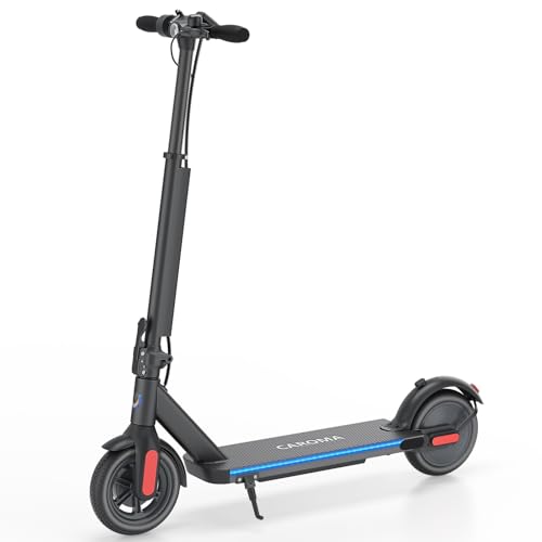 Caroma Electric Scooter, Max 20/25/30 Miles Ranges，350W/500W/750W Powerful Motor Electric Scooter for Adults & Kids，20/25 Mph Top Speed, Folding E Scooter with Dual Braking, Cruise Control