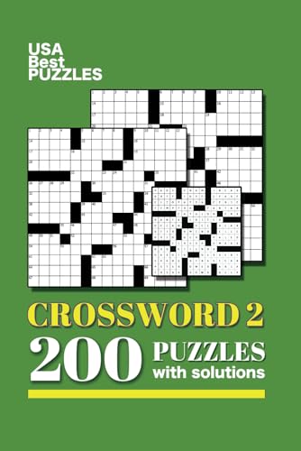 USA Best Crosswords 2: 200 Puzzles Easy to Hard for Adults with solutions