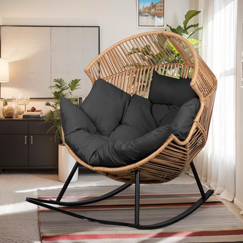 Vongrasig Wicker Egg Chair PE Rattan Chairs