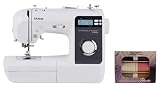 Brother ST150HDH Strong & Tough Sewing Machine, 50 Built-in Stitches, LCD Display, 9 Feet and SASC706 6-Piece Pacesetter Sewing Thread Included