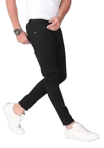 Kaz Tapered Fit Men Black Jeans ()_69