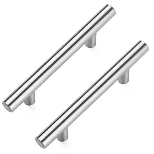 Aegero Cabinet Pulls Stainless Cabinet Handles, for Kitchen and Bathroom Cabinets, 5 Inch Length, 3 Inch Hole Center